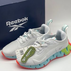 Reebok Zig Dynamica Running Shoe, Women's Size 8 White